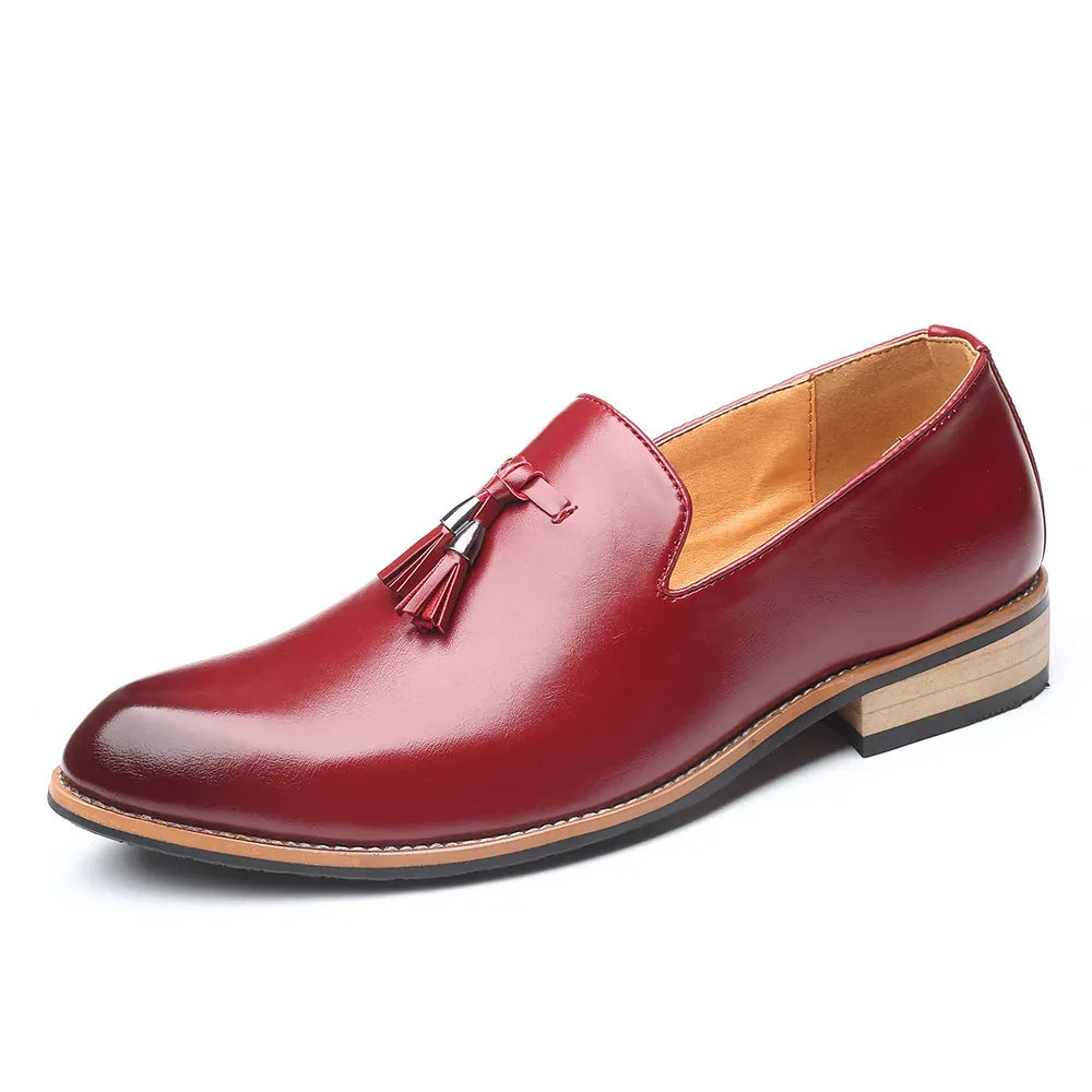 Herren Freizeit Modische Slipper Kunstleder Schuhe