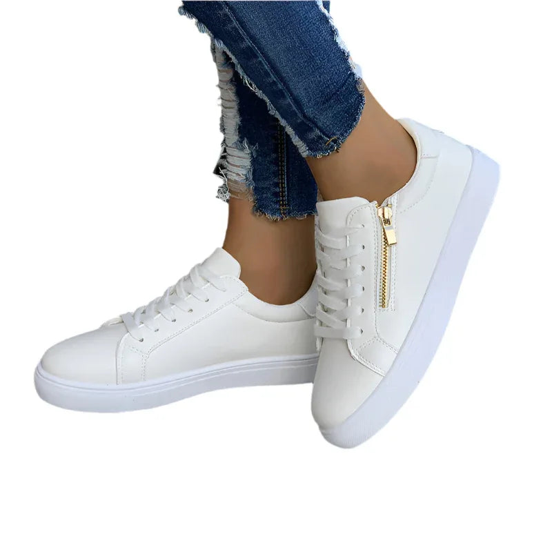 Europäische und amerikanische große Sneaker mit flacher Sohle, modisch und vielseitig
