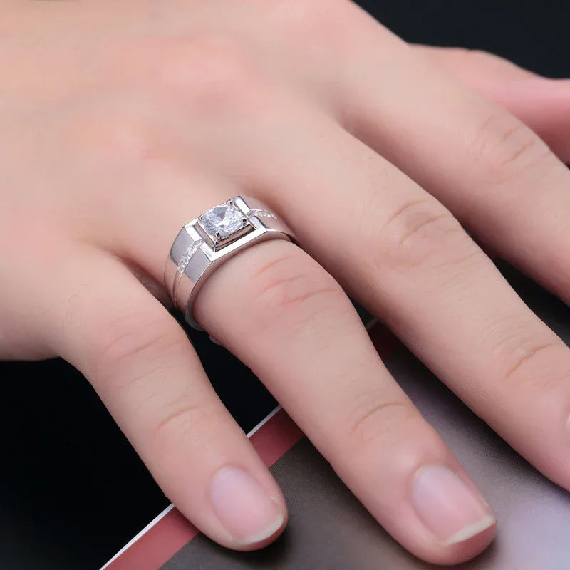Bague en argent sterling pour homme