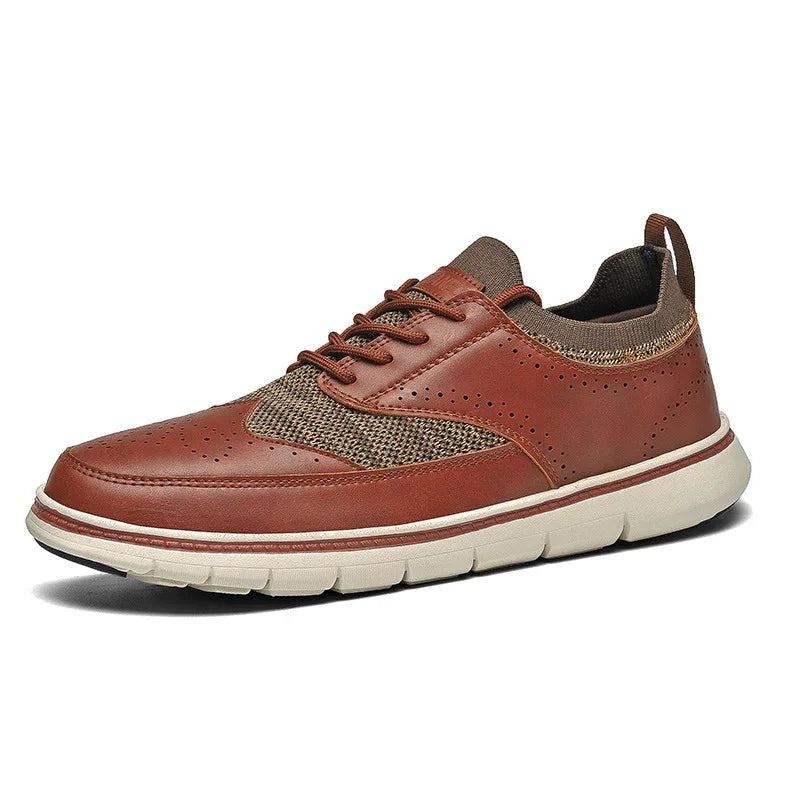 Chaussures Décontractées pour Hommes en Similicuir, Style Britannique