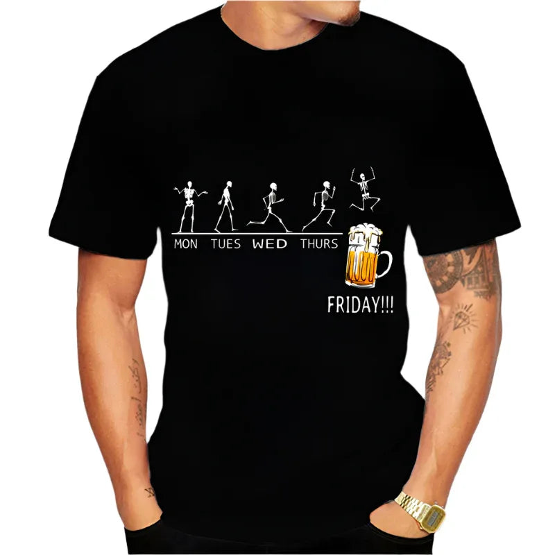 Herren Casual Friday Bier T-Shirts