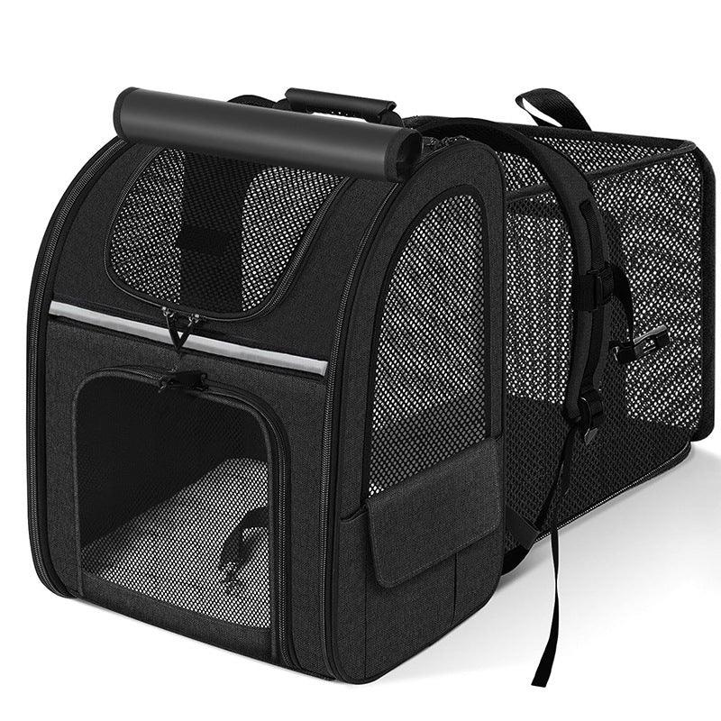 Sac à dos pour animaux de compagnie extensible, spacieux et respirant (pour chats et chiens)