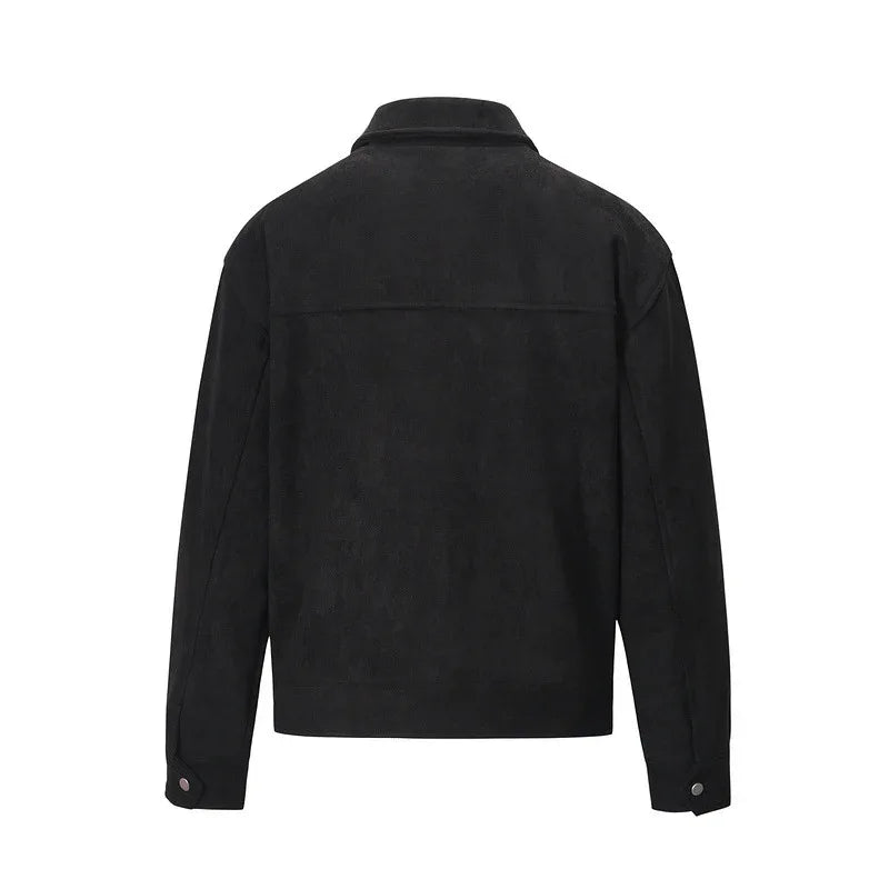 Veste zippée vintage multi-poches en tissu épais