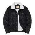 Blouson court pour homme, doublé polaire, manteau matelassé en coton