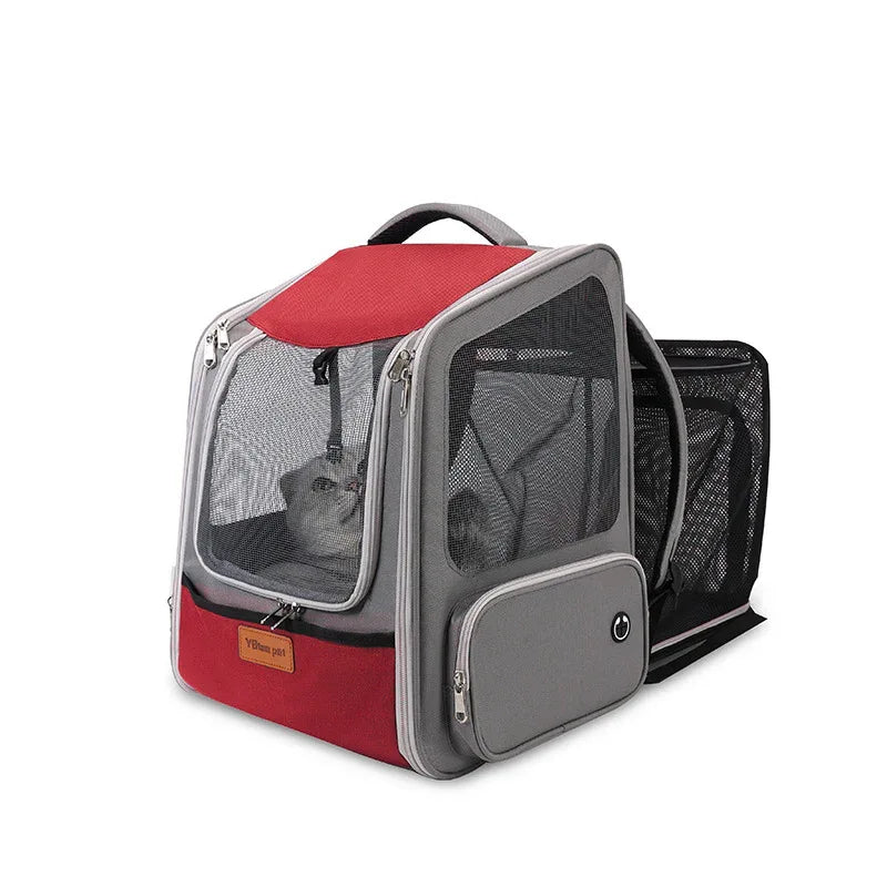 Erweiterbarer Atmungsaktiver Bequemer Hunde Katzen Haustier Rucksack