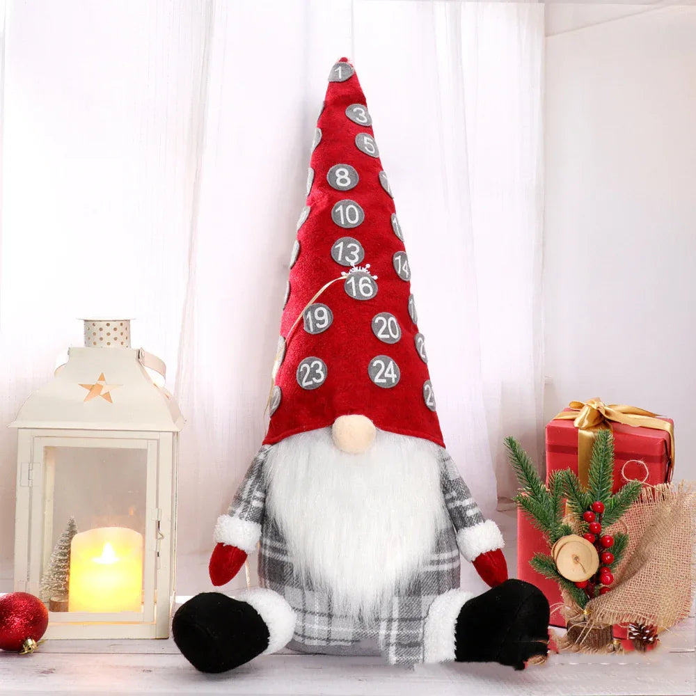 Accessoires de décoration de Noël pour poupée Père Noël