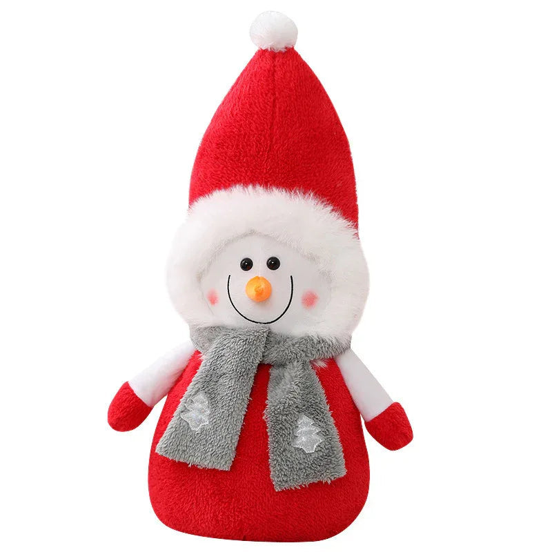 Poupée Enfant Mignonne Bonhomme de Neige Peluche Cadeau de Noël