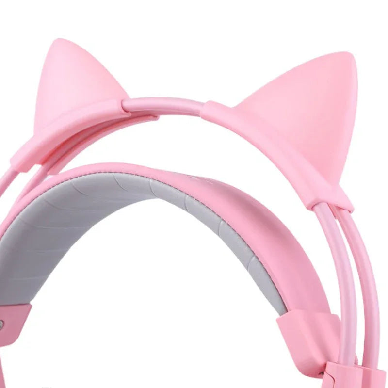 G951 Gaming Headset USB 7.1 Virtueller Surround Sound LED Katzenohren Kopfhörer
