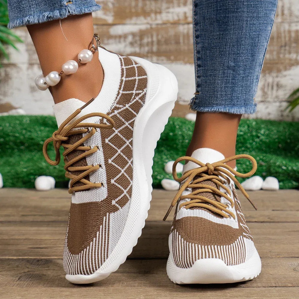 Baskets Flyknit décontractées pour femmes rondes