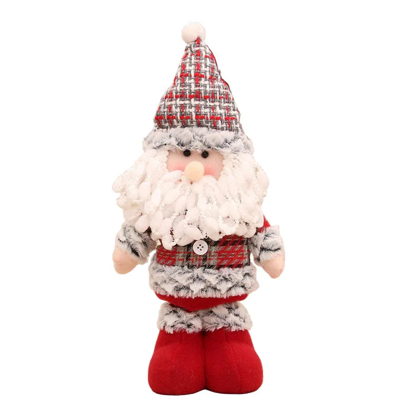 Poupées de Noël en flanelle douillette, grandes et douces au toucher