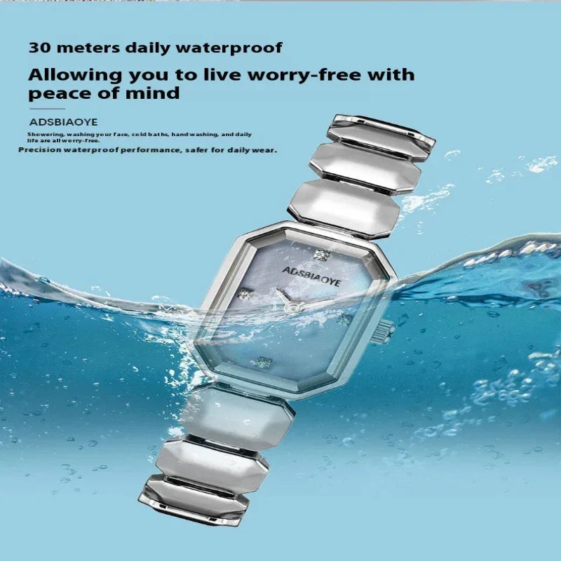 Montre étanche élégante, exquise et polyvalente pour femme