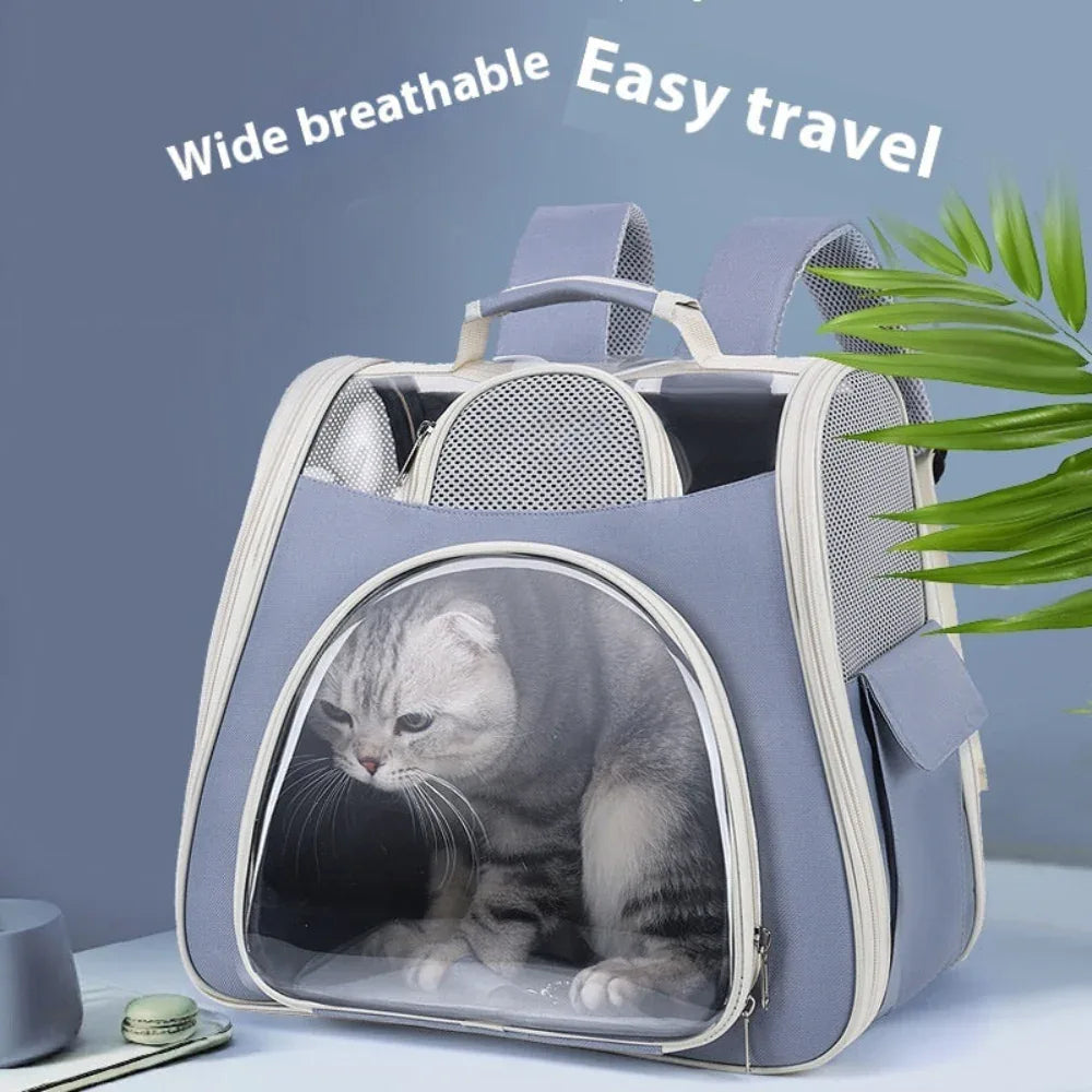 Sac à dos pour animaux de compagnie chien chat, confortable, respirant, ventilé, déperlant et anti-poussière