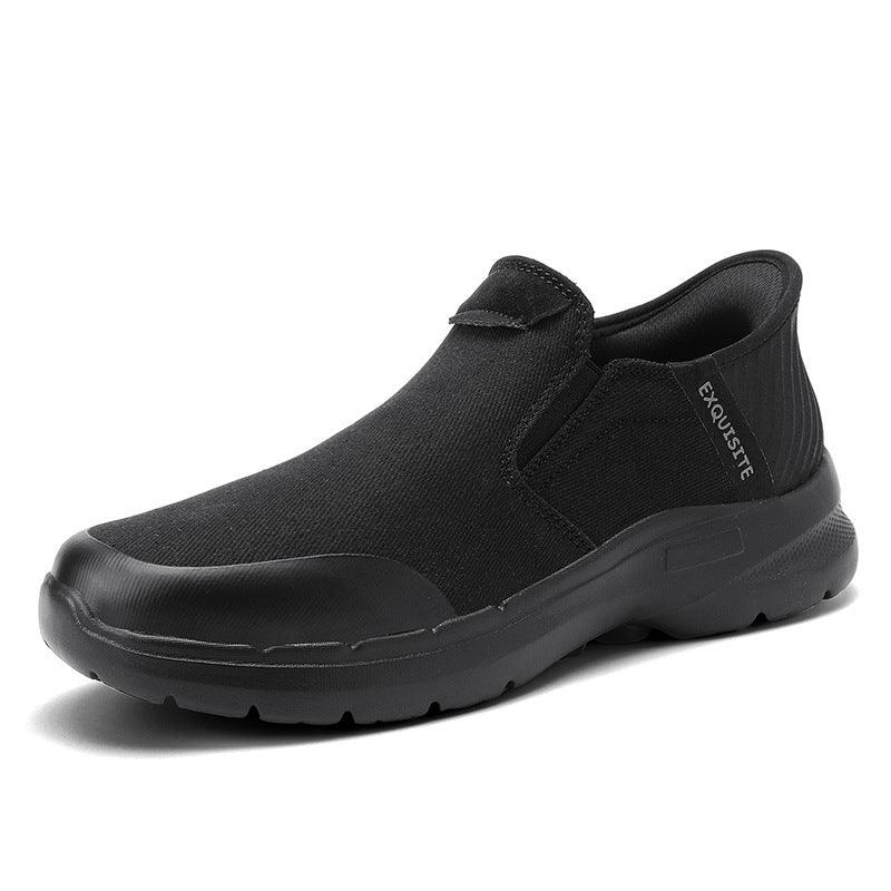 Mocassins en toile décontractés grande taille pour hommes