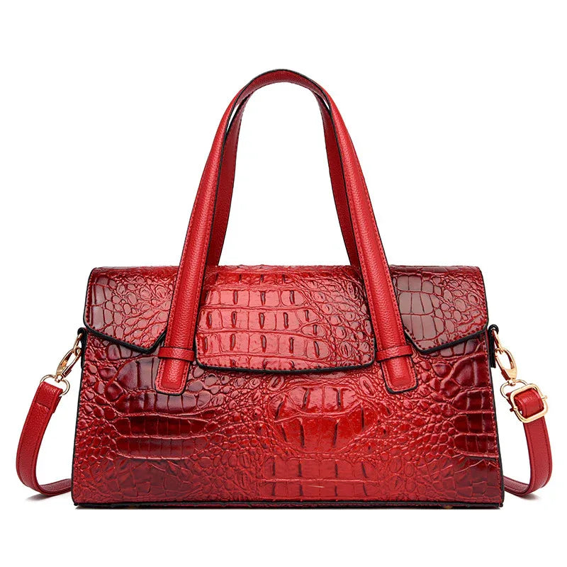 Sac à main tendance en cuir souple avec grande capacité et bandoulière