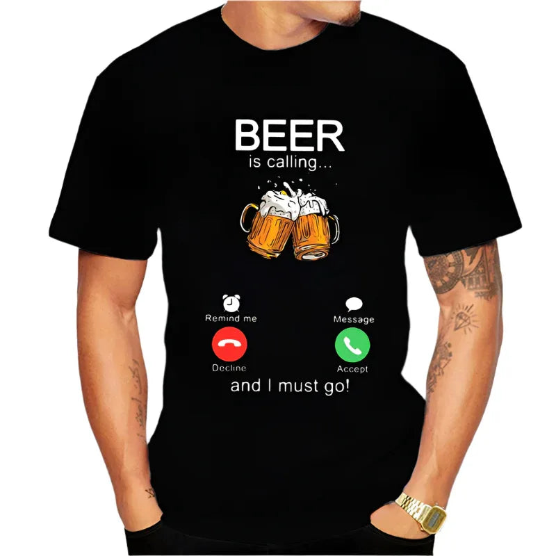 Herren Casual Friday Bier T-Shirts