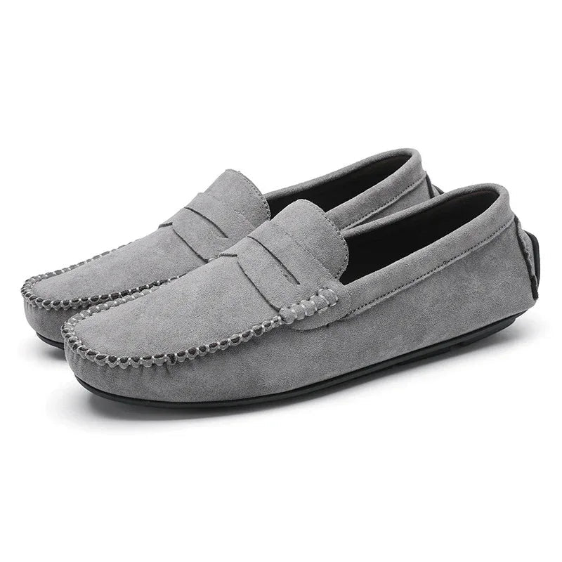 Chaussures pour hommes Mocassins en cuir respirants à enfiler