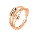 Bague créative ajustable et rotative