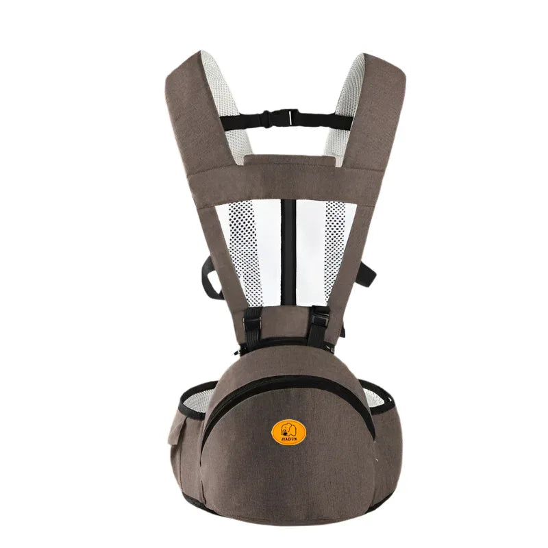 Porte-bébés ergonomiques confortables avec bretelles réglables et grande poche de taille pour bébés et enfants de 0 à 36 mois unisexe