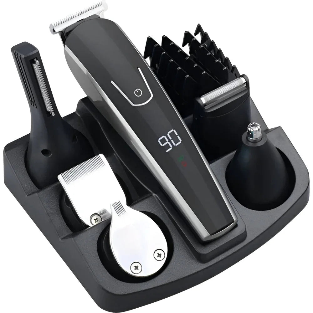Tondeuse électrique Rasoir Coupe-bordure Nez Barbe Corps Tous en Un Kit de Toilettage
