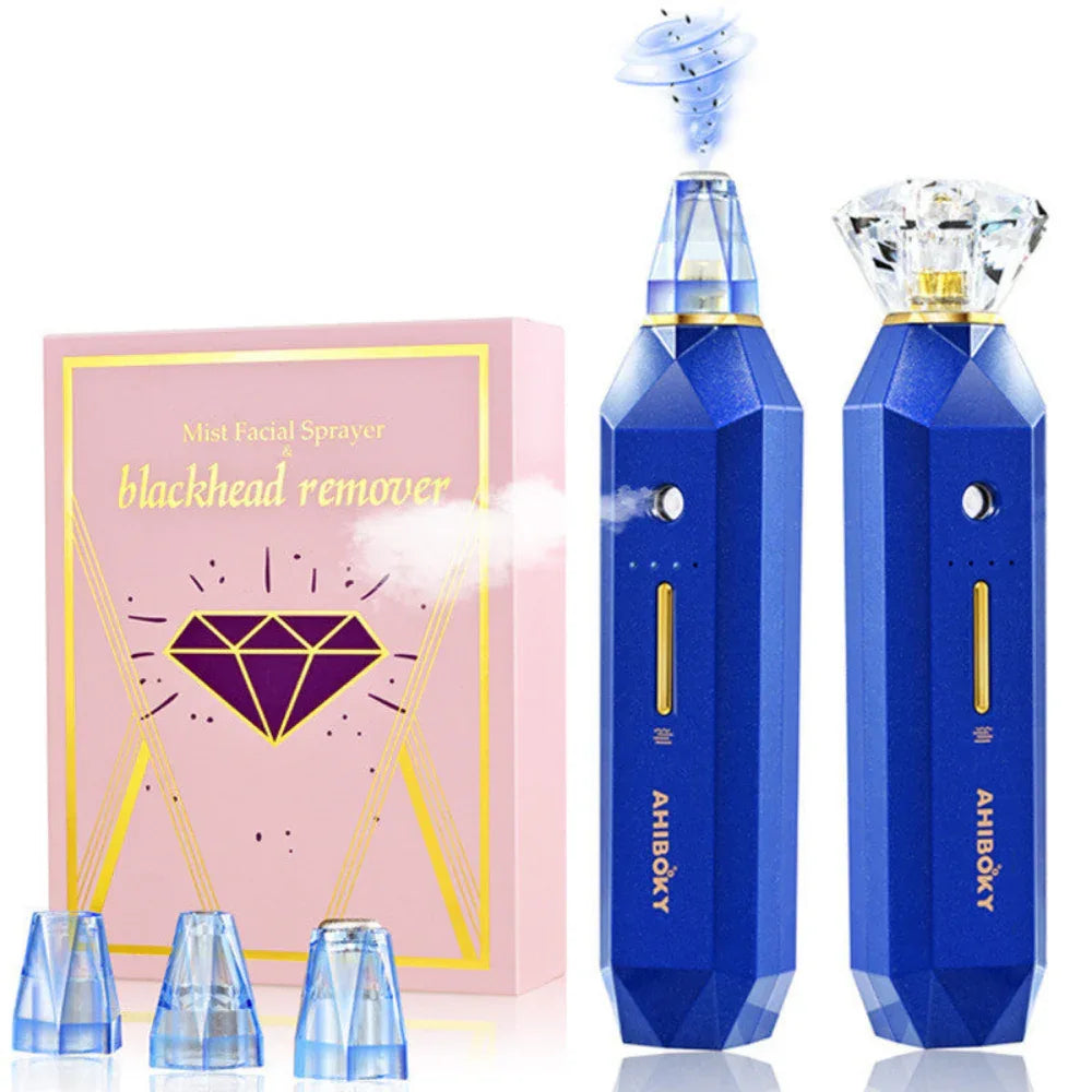 Éliminateur de points noirs diamant et vaporisateur facial Nettoyage en profondeur des soins de la peau