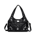Sac à bandoulière pour femme grande capacité en cuir lavé