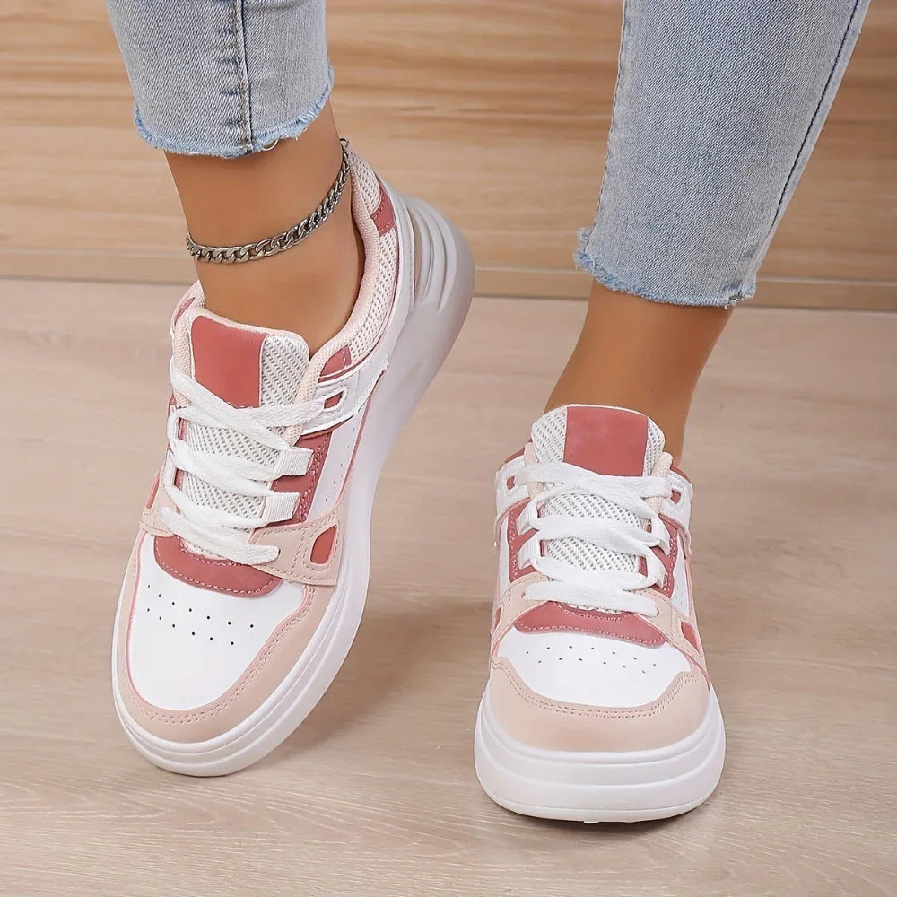 Baskets de sport à semelle compensée pour femmes