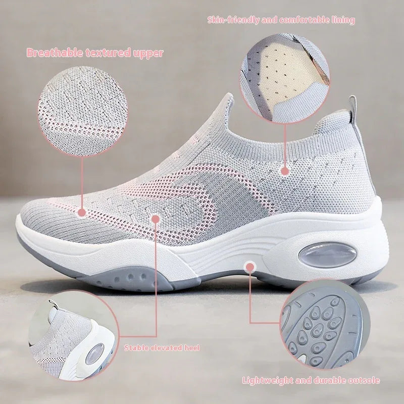 Damen weiche Sohle atmungsaktive Schuhe lässige vielseitige Sneaker