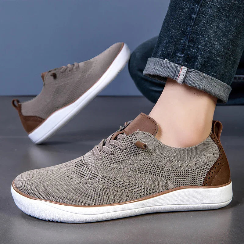 Chaussures pour hommes en tissu maillé élargi et respirant