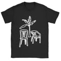 Black Casual Round Neck Short Sleeve Unisex T-Shirt