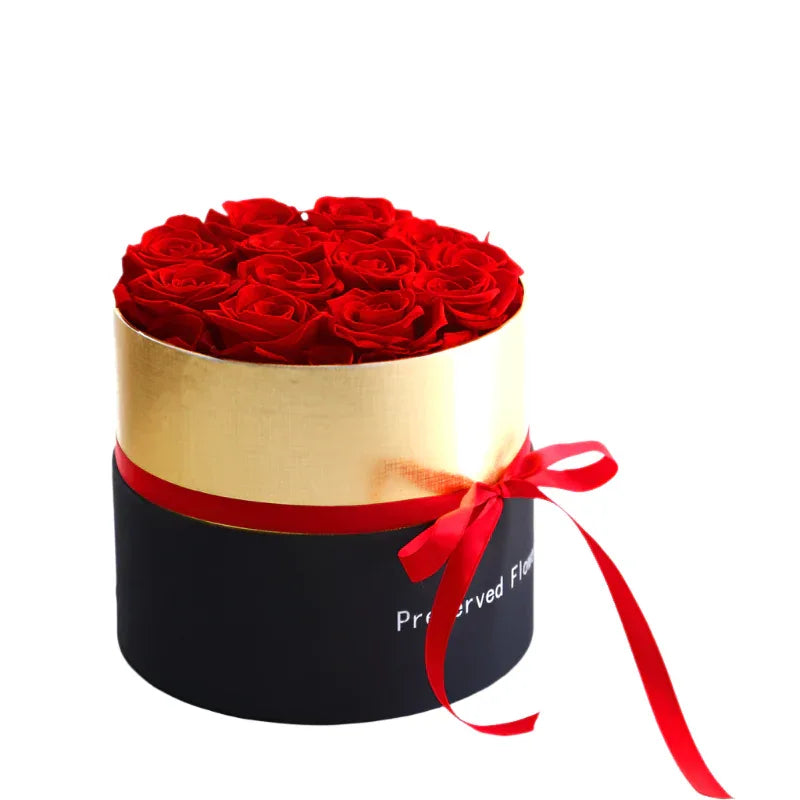 Ewige Rosen in Box Konservierte Kunstblumen Romantisches Geschenk