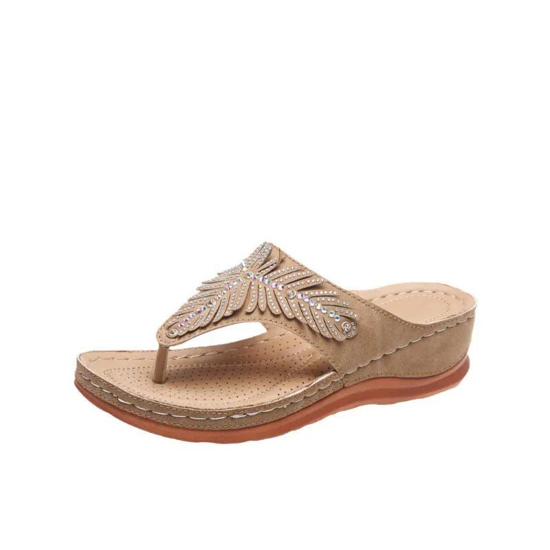 Chaussures Pour Femmes Sandales Compensées Strass