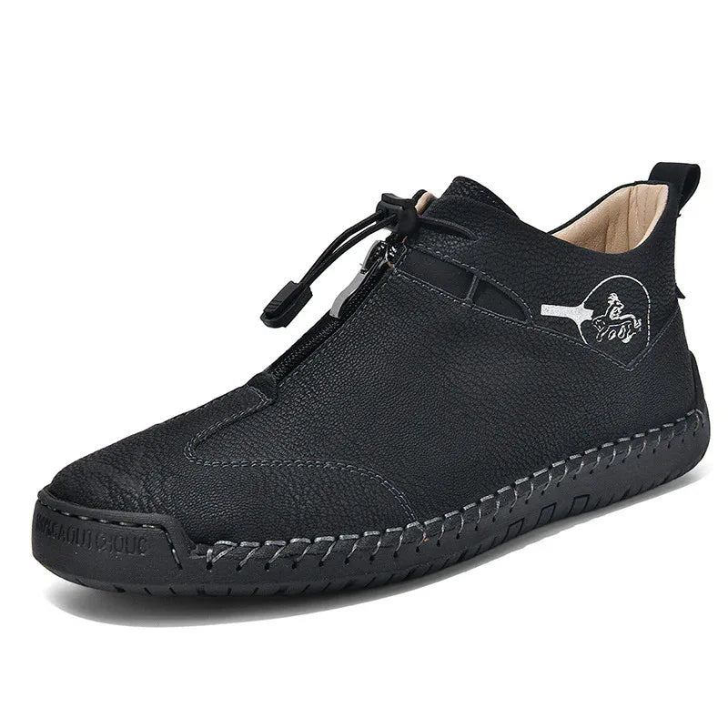 Chaussures en cuir décontractées légères et confortables pour hommes