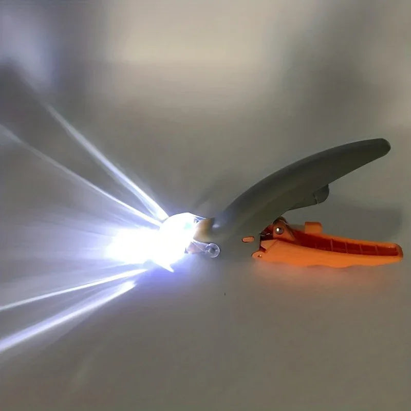 Coupe-ongles lumineux pour animaux de compagnie, avec loupe, adapté à la coupe des griffes et des pattes des chats et des chiens