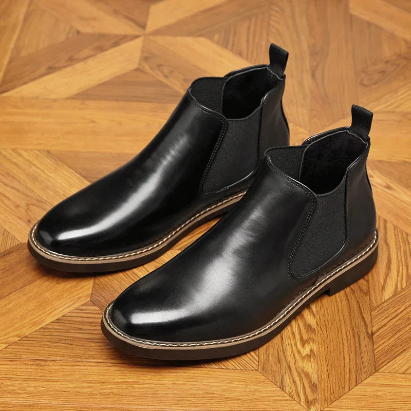Herbst Winter Frühling Elastische Chelsea Boots Für Herren