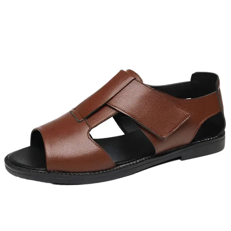 Sandales décontractées respirantes souples de plage pour hommes style romain
