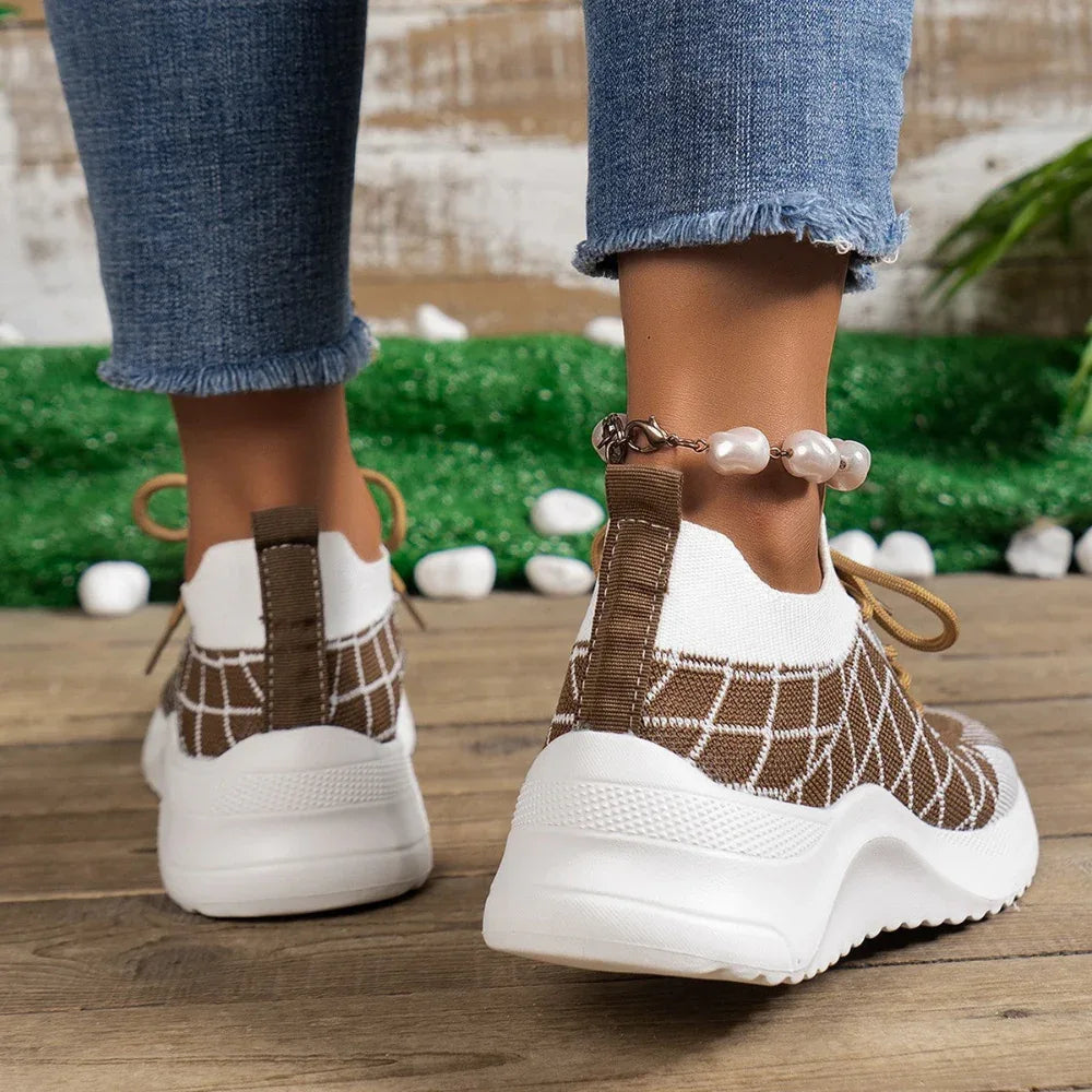 Baskets Flyknit décontractées pour femmes rondes