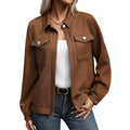 Veste décontractée ample style Maillard pour femme
