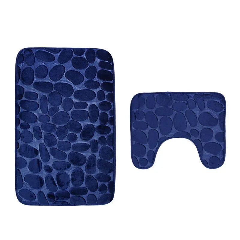 Ensemble de tapis de sol antidérapants pour salle de bain