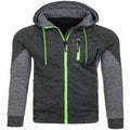 Herren-Langarm-Kapuzenpullover mit Brusttasche