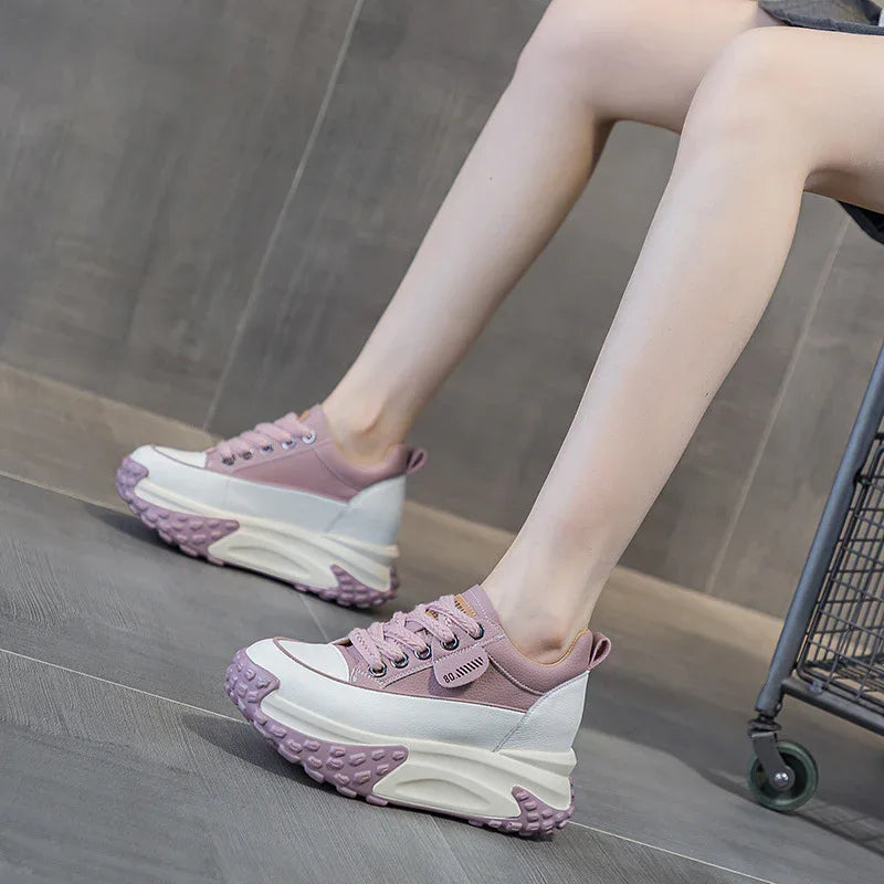 Baskets Rétro Femme Chaussures à Plateforme Tendance et Personnalisées
