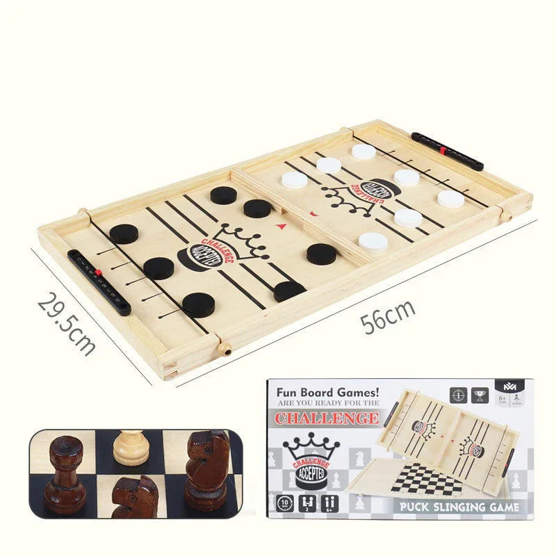 Lustiges Puck-Schleuder-Brettspiel