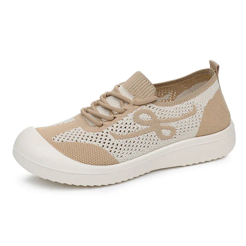 Damen Retro Sneakers Plateau Bequeme Soft Bottom Sportschuhe für Frauen