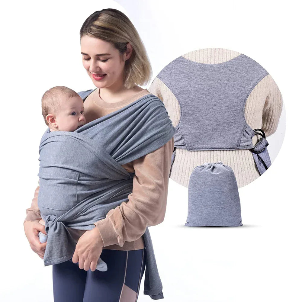 Écharpe de portage simple en coton croisé pour bébé - Type X - Porte-bébé pour nouveau-né
