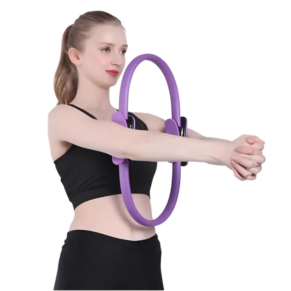 Anneau de Yoga Pilates Cercle Magique de Yoga Incassable Entraînement des Cuisses, des Abdominaux et des Jambes pour Femmes, Équipement d'Exercice pour la Maison
