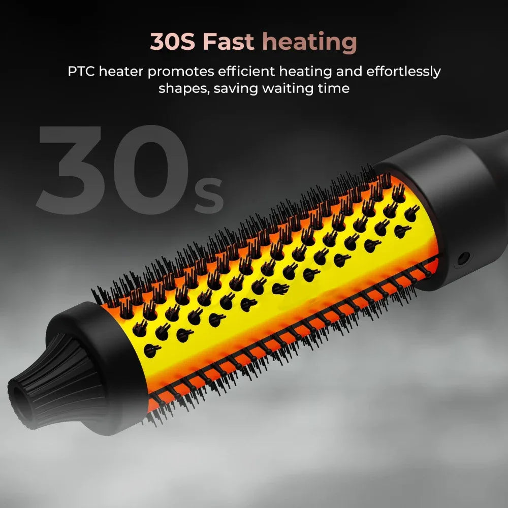 Brosse chauffante lissante et bouclante haute puissance pour le coiffage des cheveux
