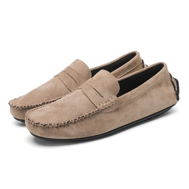 Chaussures pour hommes Mocassins en cuir respirants à enfiler