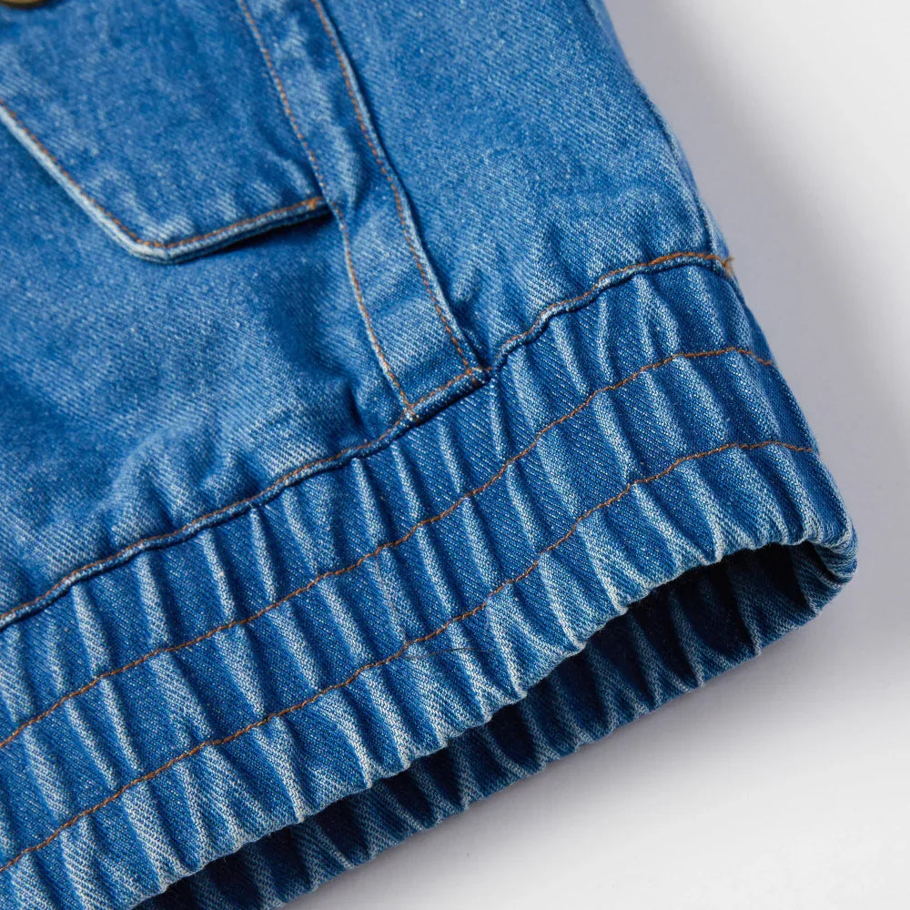 Veste en jean homme, modèle multi-poches, vêtement d'extérieur printemps-automne
