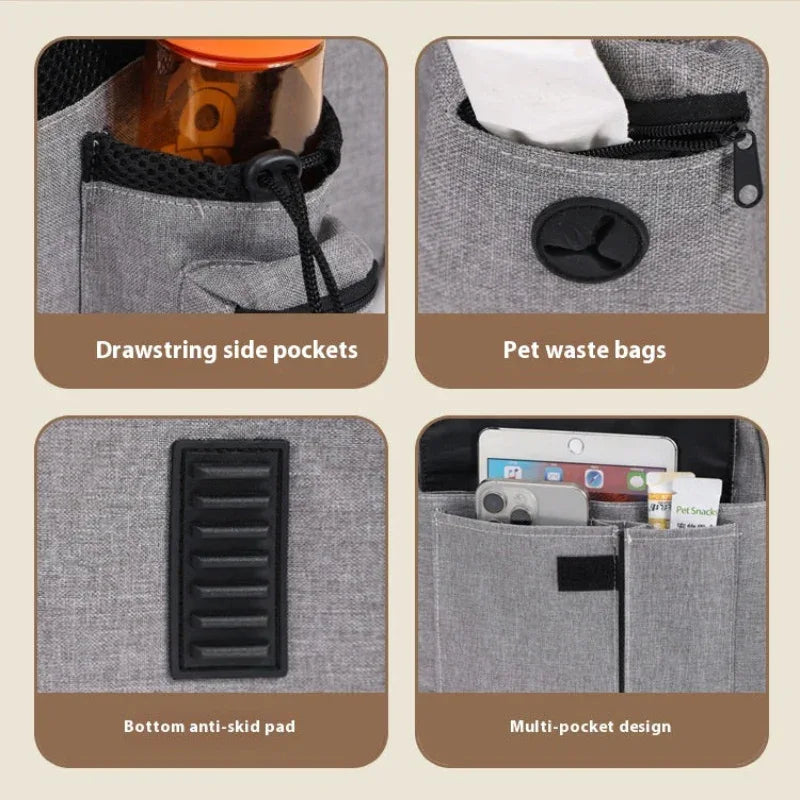 Sac à dos pour animaux de compagnie extensible, spacieux et respirant (pour chats et chiens)