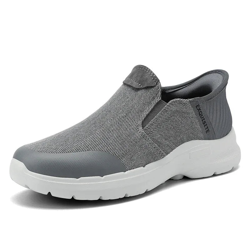 Mocassins en toile décontractés grande taille pour hommes