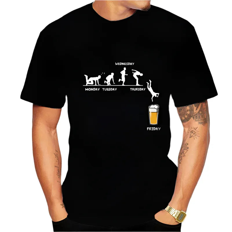 Herren Casual Friday Bier T-Shirts